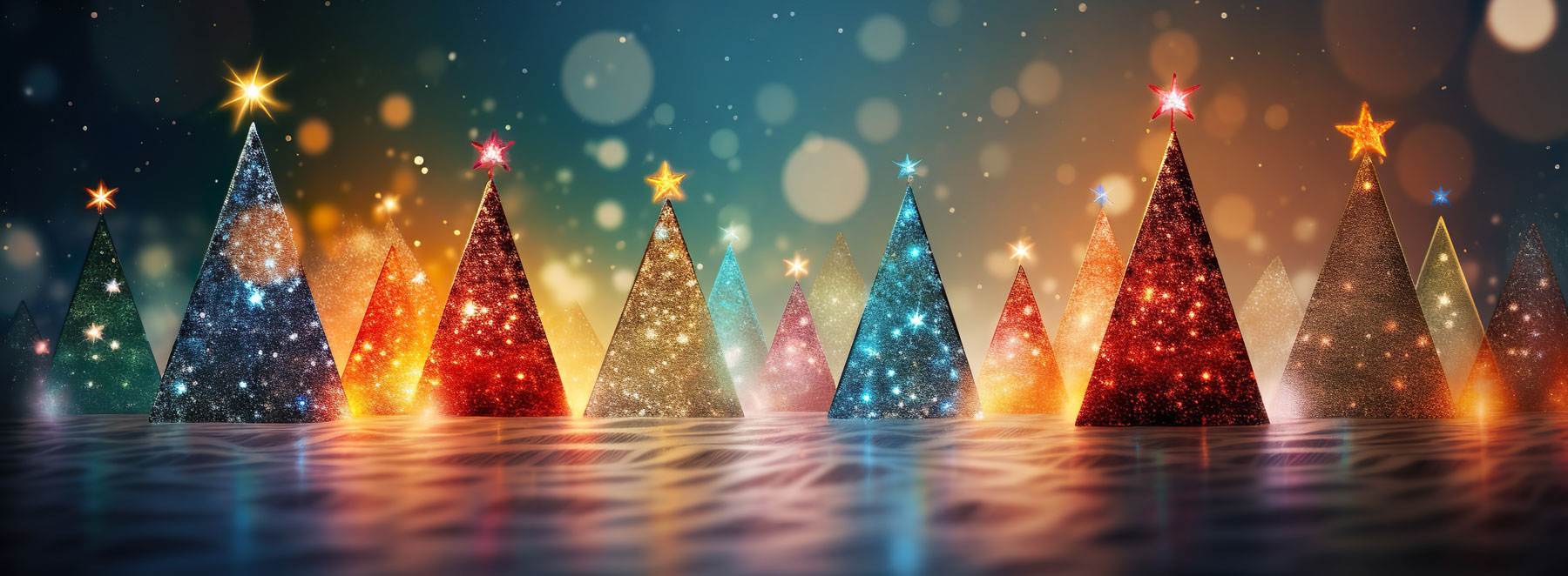 Beautiful lit Christmas Trees Beautiful lit Christmas Trees